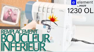 Comment remplacer le boucleur inférieur de la Pfaff 1230OL de Lidl [upl. by Aurlie]