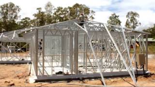 Queensland Steel House Frames [upl. by Ahsatam]