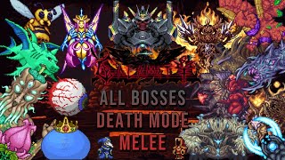 Terraria Calamity  ALL BOSSES  Death Mode  Melee [upl. by Mun972]