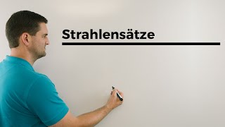 Strahlensätze gedrehte und geklappte Version Ähnlichkeit  Mathe by Daniel Jung [upl. by Vivia]