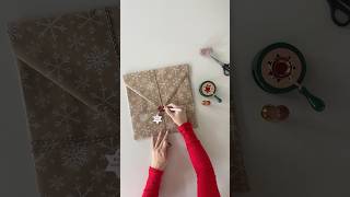 Using a wax seal on a gift instead of an envelope christmasgiftwrapping giftideas giftwrapping [upl. by Brod487]