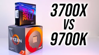 AMD Ryzen 7 3700X vs Intel i79700K  Which 8 Core CPU In 2019 [upl. by Neeneg]