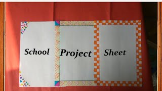 School Project Sheets and Planner Decoration Ideas [upl. by Prudy]