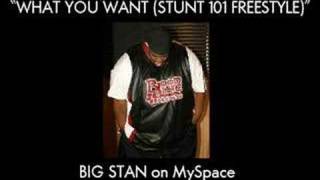 Big Stan  What You Want Stunt 101 Freestyle [upl. by Khajeh]