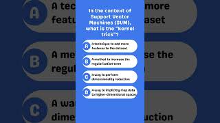 What is the quotkernel trickquot in Support Vector Machines SVM [upl. by Anyar]