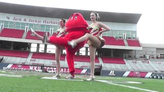 WKU Big Red Meets the Rockettes on WKU Campus [upl. by Olette]