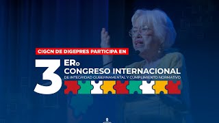 CIGCN DIGEPRES presente en 3er Congreso Internacional por la Integridad de la DIGEIG [upl. by Tobe484]