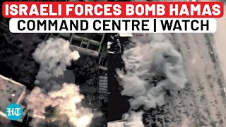 Amid Hezbollah Tensions Israel Bombs Hamas Command Centre In Gaza Releases This Chilling Video [upl. by Calhoun]