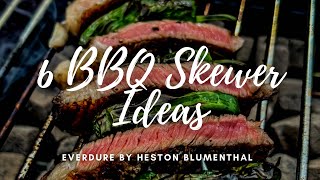 6 BBQ Skewer Ideas on the Everdure by Heston Blumenthal Cube  First Use  Hunter Gatherer Cooking [upl. by Htelimay]