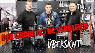 WIG AC DC Inverter Schweißgerät Vergleich Test Teil 1  Übersicht  ewm jäckle alphaforce teamwelder [upl. by Joby3]