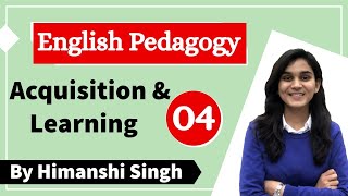 Target CTET2020  Language Development  Acquisition amp Learning  Class04  English Pedagogy [upl. by Yenaj525]