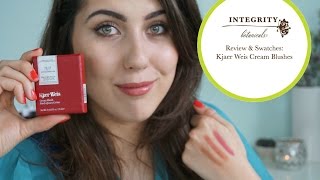 REVIEW amp SWATCHES KJAER WEIS CREAM BLUSHES  Integrity Botanicals [upl. by Stalder659]