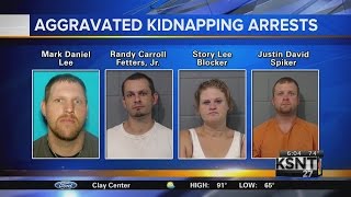 4 arrested in Geary County kidnapping incident [upl. by Etnaled]