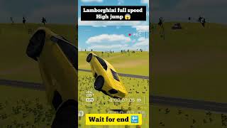 Lamborghini full speed High jump 🔥‼️ in Indian vihecels simulator 3d ‼️shorts babayoutuber [upl. by Narib]