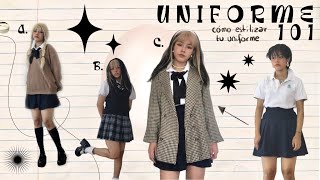 cómo estilizar tu uniforme para verte cool este regreso a clases 🧚🏼‍♂️💫 [upl. by Sandro864]