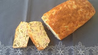 Recette facile du Cake au Jambon et aux Olives  Cécile LW [upl. by Nettirb]