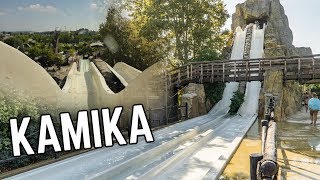 Caneva Aquapark  Kamika  Extreme Volcano Waterslides Onride POV [upl. by Narual]