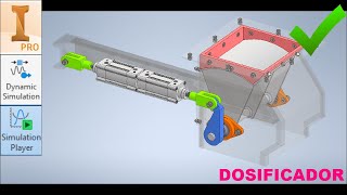 AUTODESK INVENTOR Simulación Dinámica  DOSIFICADOR [upl. by Aicertal68]