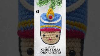 Toy Soldier pattern from quotAmigurumi Christmas Ornamentsquot book by Linda Wright crochet amigurumi [upl. by Ajiram]