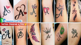 A letter tattoo designs 30  A name tattoo  letter A tattoo  A letter tattoo mehndi design [upl. by Raffaello]