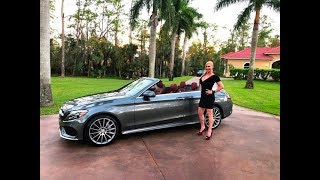 2017 MercedesBenz C300 Cabriolet 4matic review wMaryAnn For Sale by AutoHaus of Naples [upl. by Ochs]