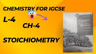 CAMBRIDGE IGCSE CHEMISTRY STOICHIOMETRY 0620 [upl. by Mick751]