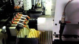 CNC Screw Machine with Autoloader  Expand Machinery [upl. by Nueovas]