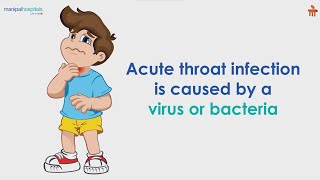 Acute Throat Infection  Manipal Hospitals Bengaluru [upl. by Nylrats958]