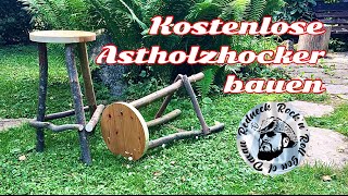 Kostenlose Barhocker aus Ästen für den Grillplatz bauen Astmöbel bauen upcycling aus Restholz DIY [upl. by Yrdua843]