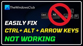 Ctrl  Alt  Arrow not working in Windows 11 [upl. by Etyam]