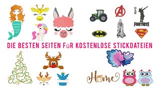 Freebie Stickdatei  Maschinensticken  Embroidery Freebie Pages  Kostenlose Stickdatei [upl. by Jacie]