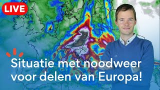 LIVE Verhoogde kans op noodweer in delen van Europa [upl. by Forsyth701]