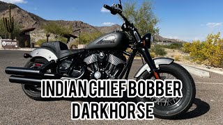 23 INDIAN CHIEF BOBBER darkhorse  WALK AROUND and COLD START indianmotorcycle harleydavidson [upl. by Tova]