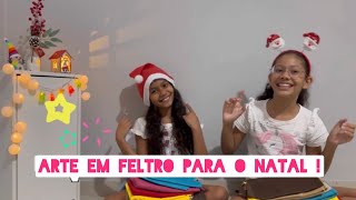 Arte em feltro para o Natal 🎄 [upl. by Atiroc858]