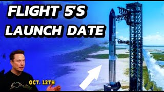 SpaceX Flight 5 NEW Launch Date Revealed But FAA Says Something Weird [upl. by Mota]