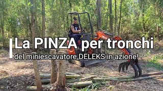 la PINZA per tronchi del miniescavatore DELEKS [upl. by Brande811]