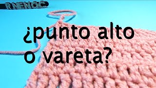 Punto Alto Extendido Ganchillo Crochet doble croche DIY [upl. by Niwdog844]