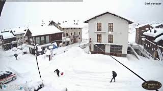 Italia Livigno 8 day Heavy Snowfall time lapse  20201204 [upl. by Kentiggerma123]