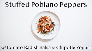 Cooking Stuffed Poblano Peppers [upl. by Else]