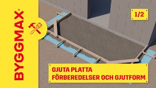 Gjuta platta del 1 förberedelser och gjutform [upl. by Nellak]