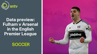 Data preview Fulham v Arsenal in the English Premier League [upl. by Milicent]