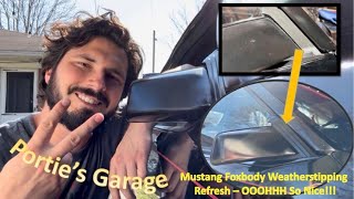 8186 Mustang Convertible Mirror Trim Weatherstripping [upl. by Esened283]