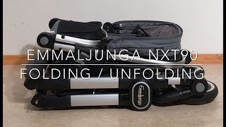 How to Fold  Unfold the Emmaljunga NXT90 [upl. by Nwahsirhc]