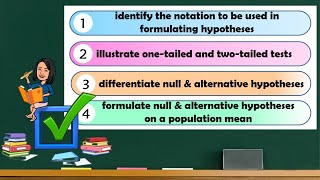 Formulating Null amp Alternative Hypotheses for Population Mean  Directional amp Nondirectional Tests [upl. by Shirley]