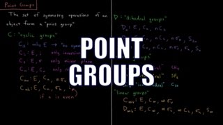 Quantum Chemistry 125  Point Groups [upl. by Llehcsreh]