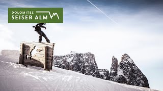 Snowpark Seiser AlmAlpe di Siusi ❄️🏂 [upl. by Janifer]