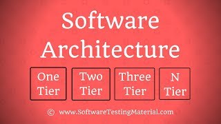 Software Architecture  One Tier Two Tier Three Tier amp N Tier Architecture [upl. by Buote]