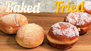 Bombolone  Italian Doughnuts  Baked vs Fried [upl. by Notyal699]