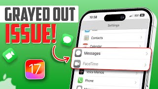 Easy Fixes for FaceTime Disable amp Gray Out issues on iPhone With IOS 17 [upl. by Alves]