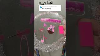 Resin Coaster 🩷 diycrafts resincoaster diy resinart epoxy epoxyresin resin diyprojects [upl. by Downes]